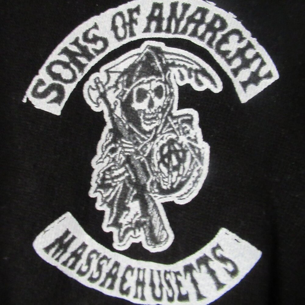 Men's Sons of Anarchy Massachusetts Zip Up Hoodie Sz. 2XL